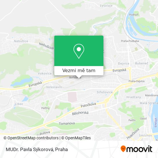 MUDr. Pavla Sýkorová mapa