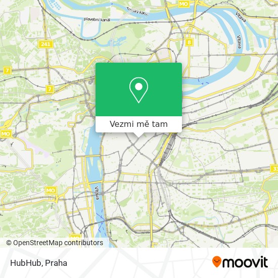 HubHub mapa