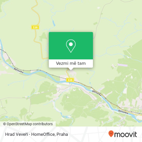 Hrad Veveří - HomeOffice mapa