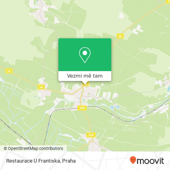 Restaurace U Frantiska mapa