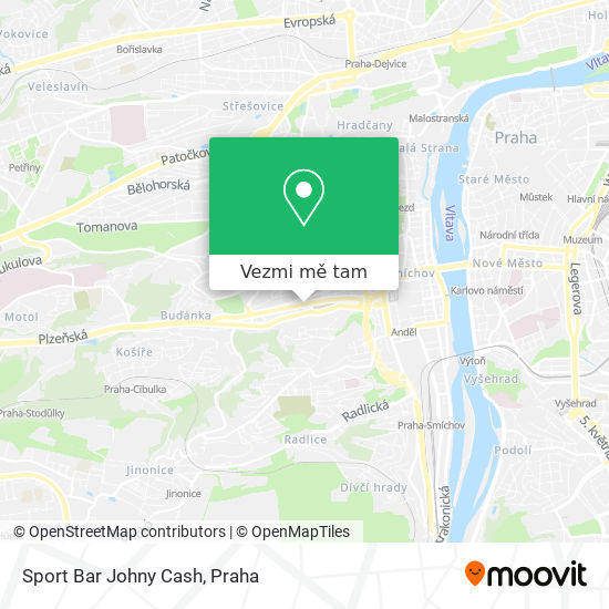 Sport Bar Johny Cash mapa