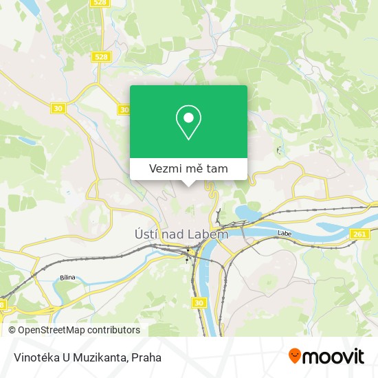 Vinotéka U Muzikanta mapa