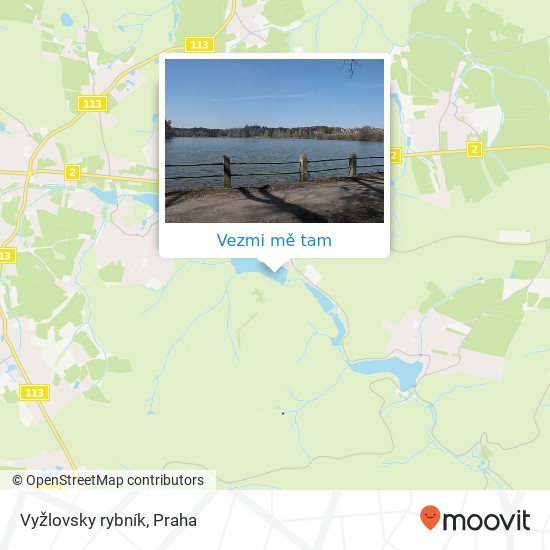 Vyžlovsky rybník mapa