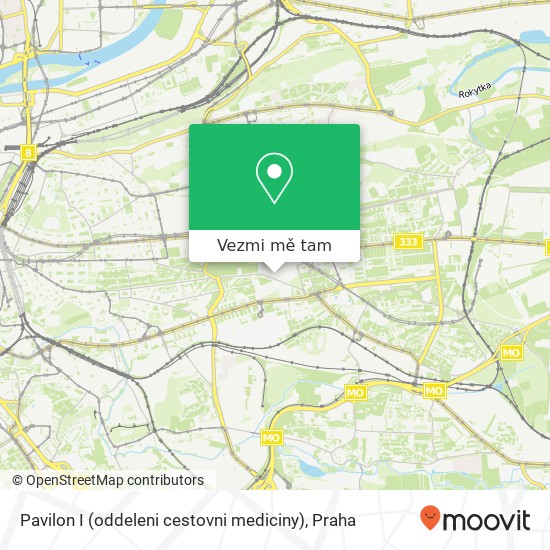 Pavilon I (oddeleni cestovni mediciny) mapa