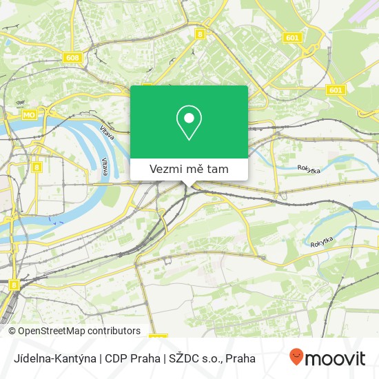 Jídelna-Kantýna | CDP Praha | SŽDC s.o. mapa