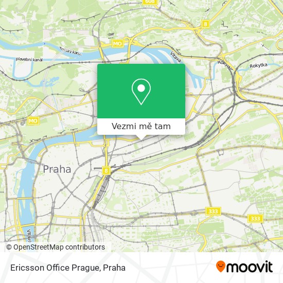 Ericsson Office Prague mapa