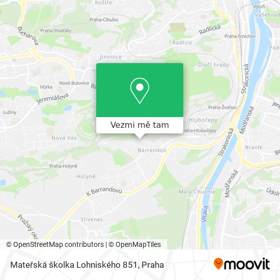 Mateřská školka Lohniského 851 mapa