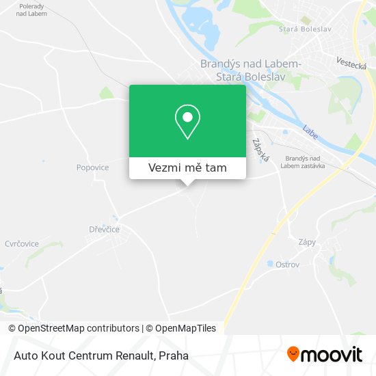 Auto Kout Centrum Renault mapa