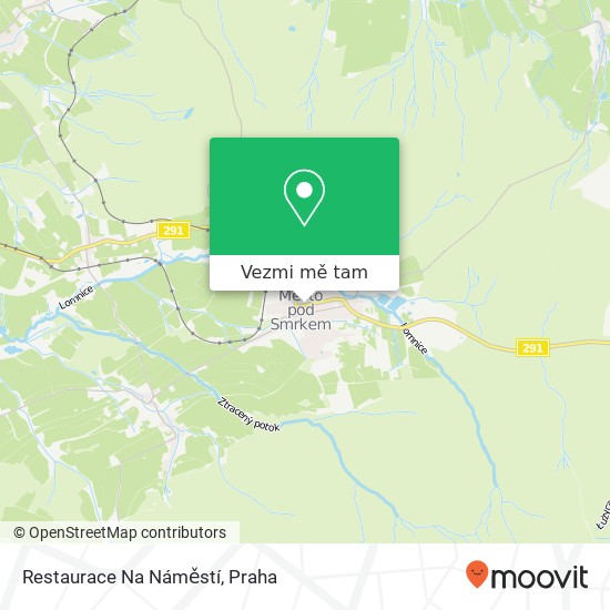 Restaurace Na Náměstí mapa