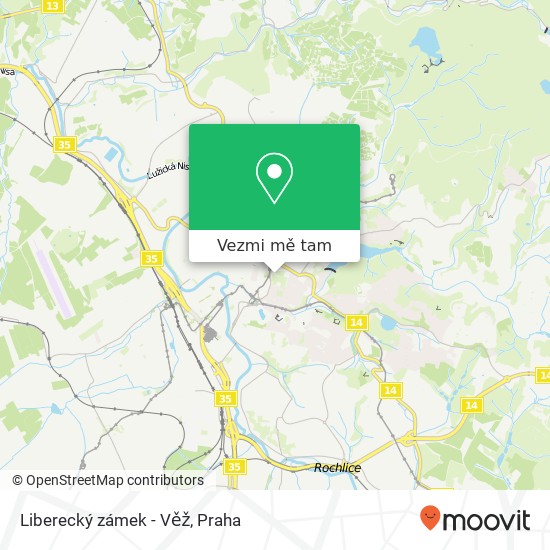 Liberecký zámek - Věž mapa