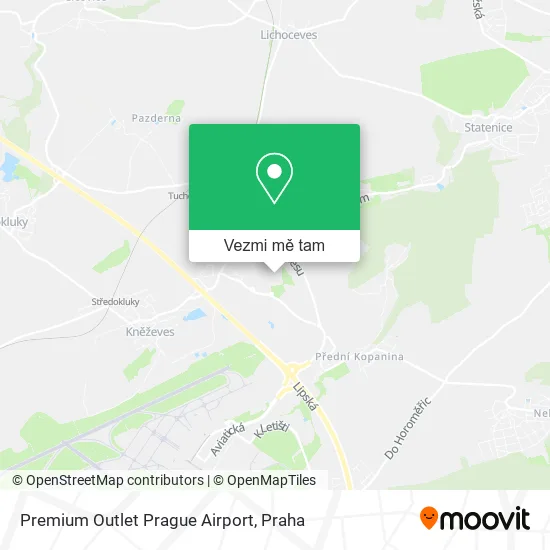 Premium Outlet Prague Airport mapa