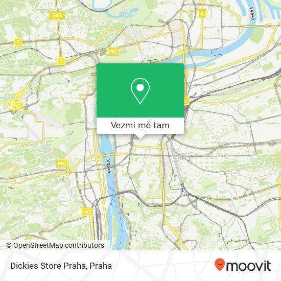 Dickies Store Praha mapa
