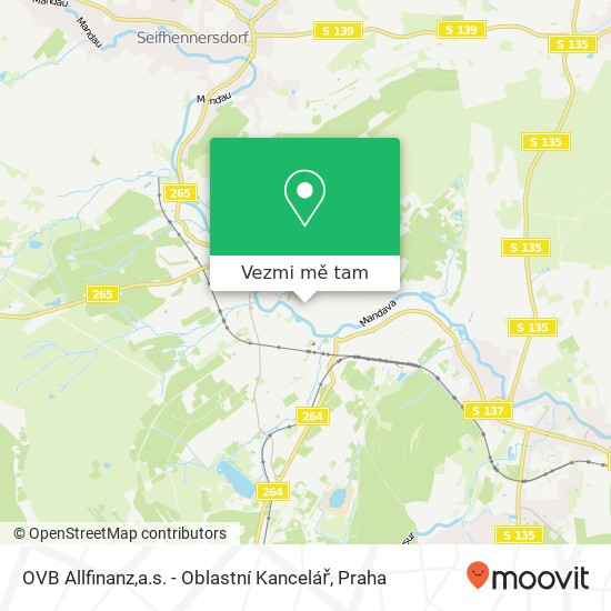 OVB Allfinanz,a.s. - Oblastní Kancelář mapa