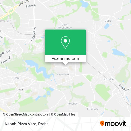 Kebab Pizza Vero mapa