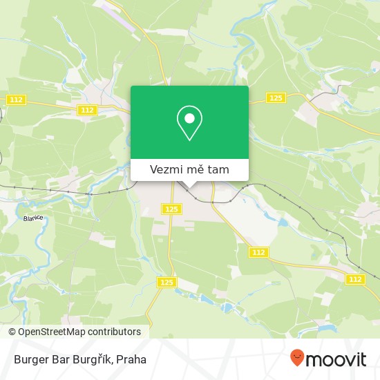 Burger Bar Burgřík mapa