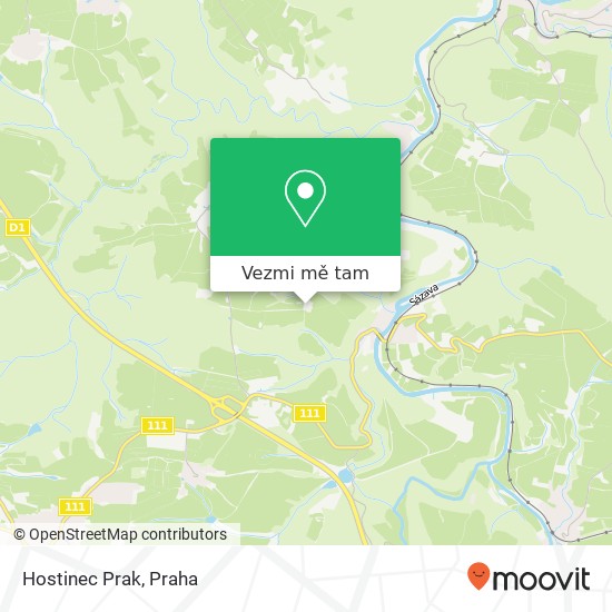 Hostinec Prak mapa