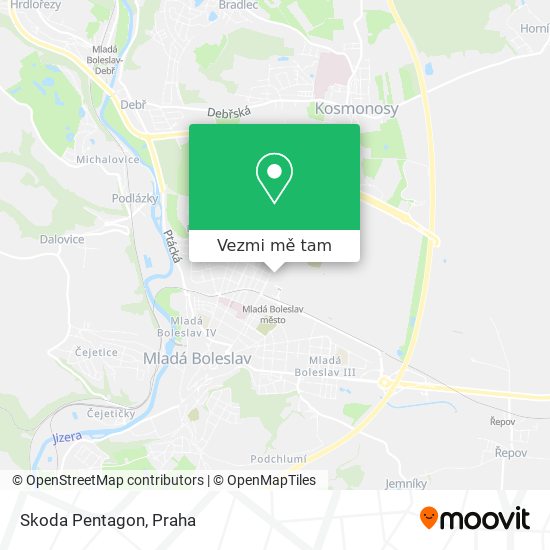 Skoda Pentagon mapa