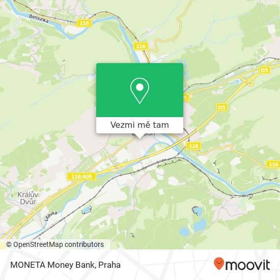 MONETA Money Bank mapa