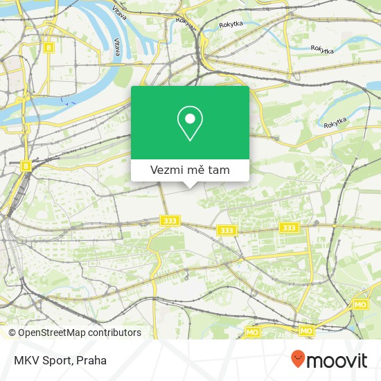 MKV Sport mapa