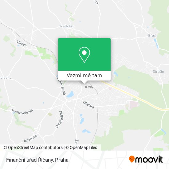 Finanční úřad Říčany mapa