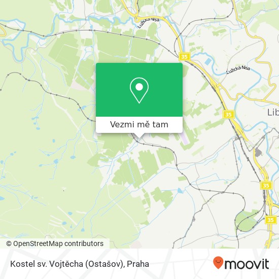 Kostel sv. Vojtěcha (Ostašov) mapa