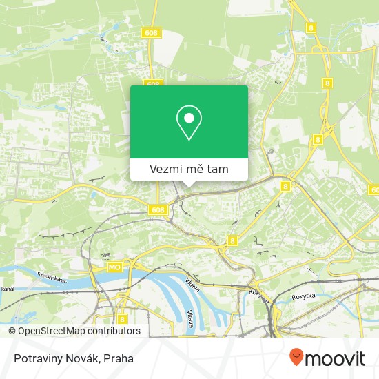 Potraviny Novák mapa