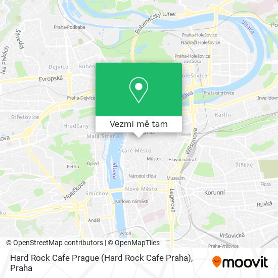 Hard Rock Cafe Prague mapa