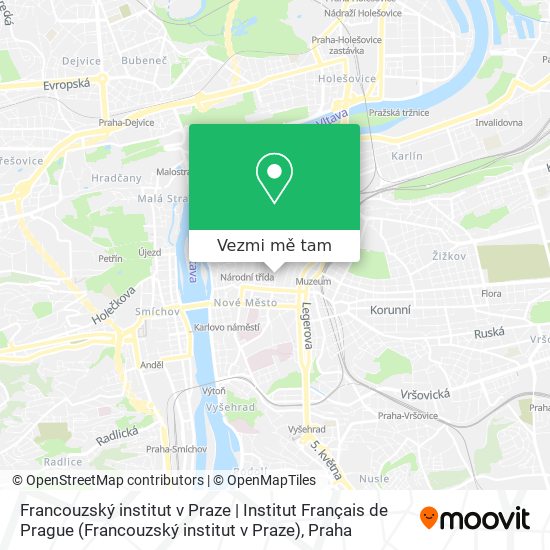 Francouzský institut v Praze | Institut Français de Prague mapa