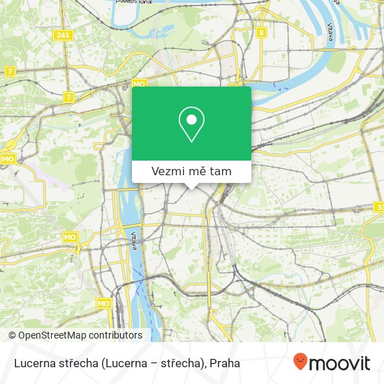 Lucerna střecha mapa