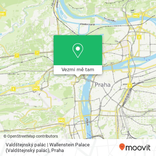 Valdštejnský palác | Wallenstein Palace mapa