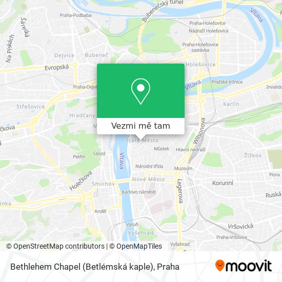 Bethlehem Chapel (Betlémská kaple) mapa