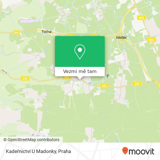 Kadeřnictví U Madonky mapa