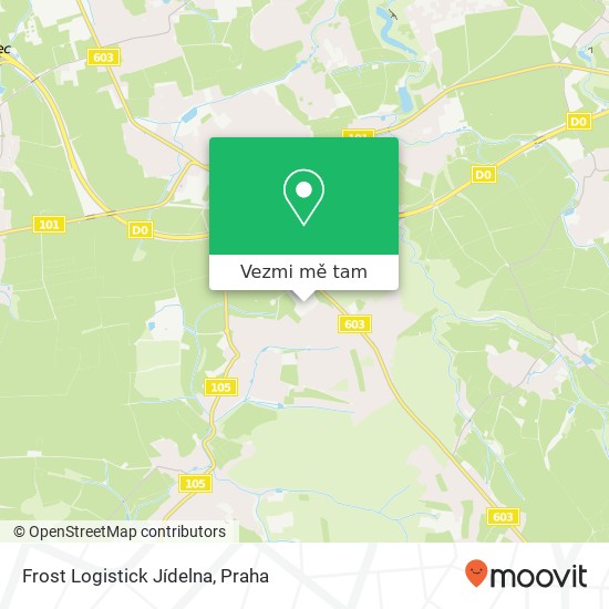 Frost Logistick Jídelna mapa