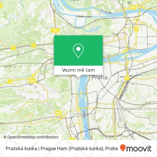 Pražská šunka | Prague Ham mapa