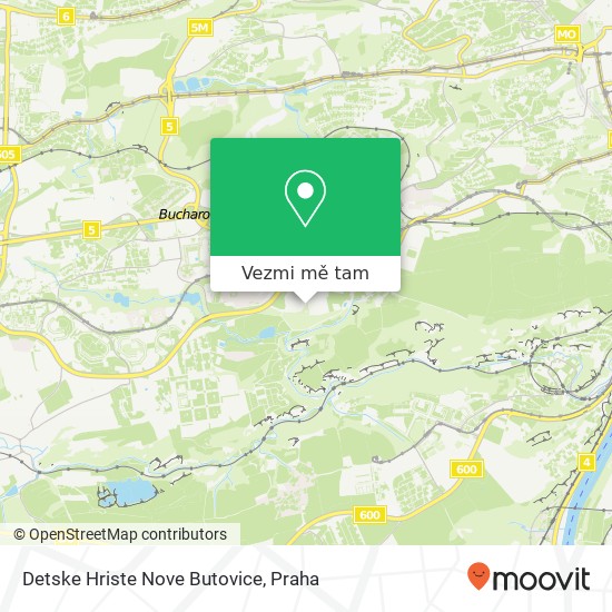 Detske Hriste Nove Butovice mapa