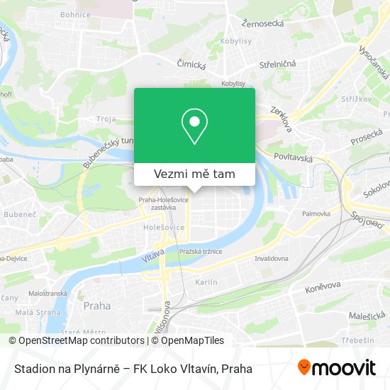 Stadion na Plynárně – FK Loko Vltavín mapa