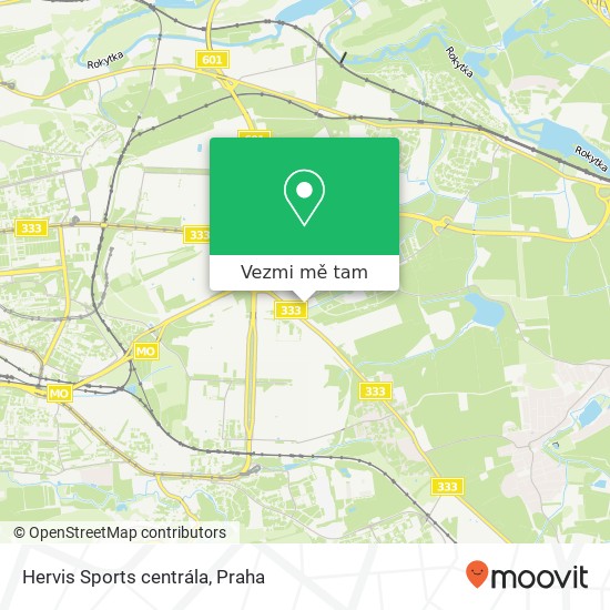 Hervis Sports centrála mapa