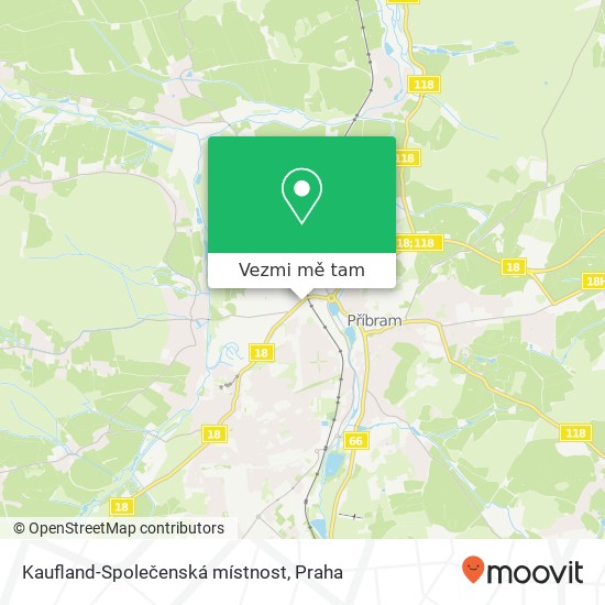 Kaufland-Společenská místnost mapa