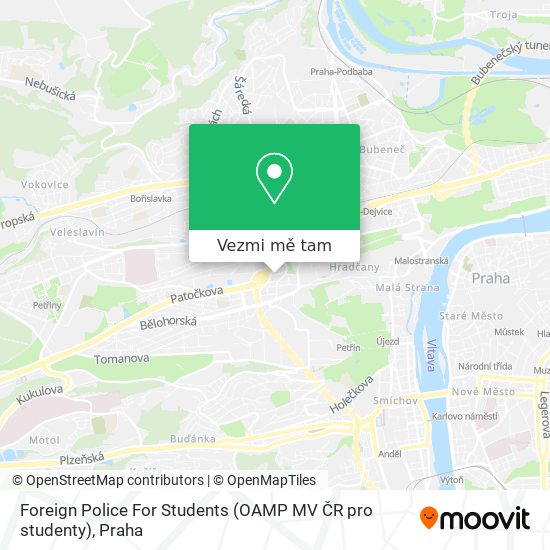 Foreign Police For Students (OAMP MV ČR pro studenty) mapa