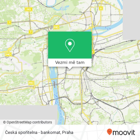 Česká spořitelna -  bankomat mapa