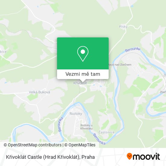 Křivoklát Castle (Hrad Křivoklát) mapa