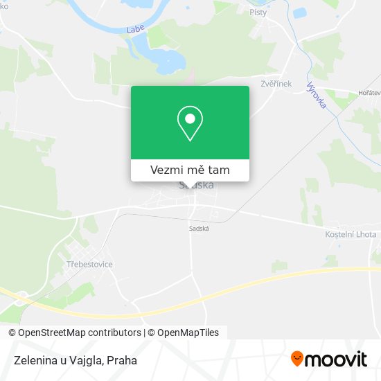 Zelenina u Vajgla mapa