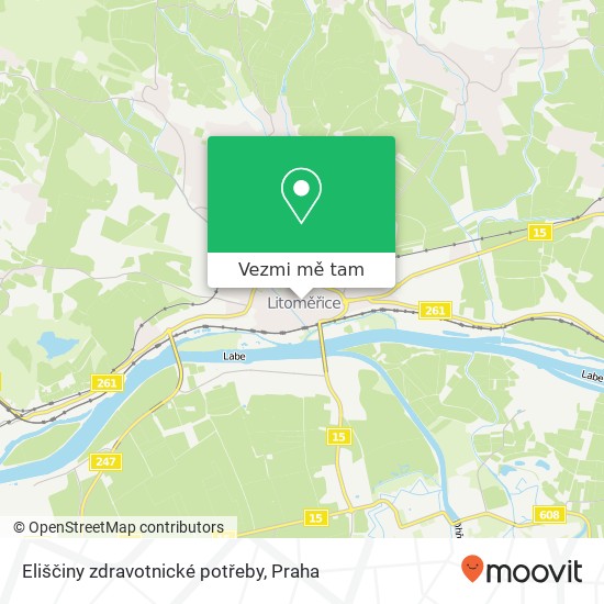 Eliščiny zdravotnické potřeby mapa