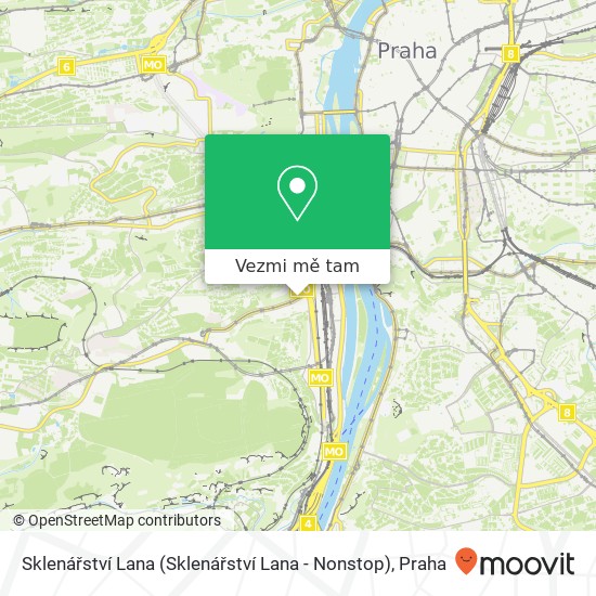 Sklenářství Lana (Sklenářství Lana - Nonstop) mapa