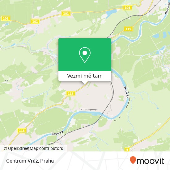 Centrum Vráž mapa