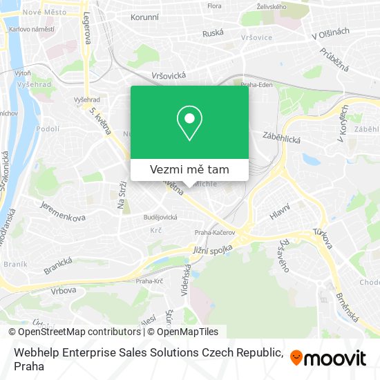Webhelp Enterprise Sales Solutions Czech Republic mapa