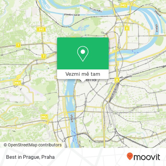 Best in Prague mapa