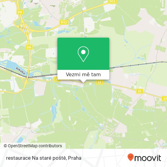 restaurace Na staré poště mapa