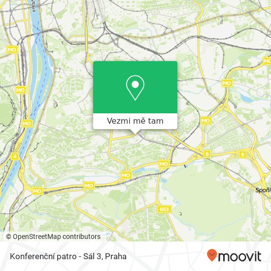 Konferenční patro - Sál 3 mapa