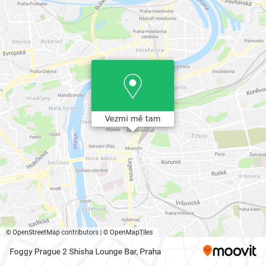 Foggy Prague 2 Shisha Lounge Bar mapa